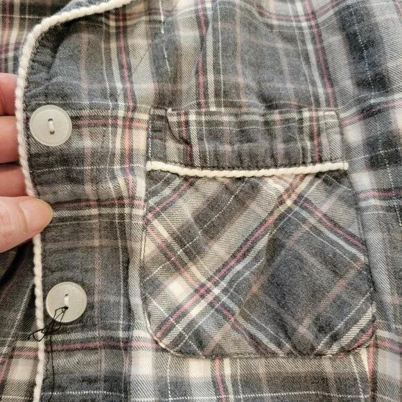 Gilligan & O Malley Plaid 2PC Pajama Set Pants & Top - Picture 9 of 14